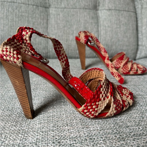 Unique Sergio Rossi ankle strap heels. Size 37. No box, original dust bag. - Picture 2 of 15